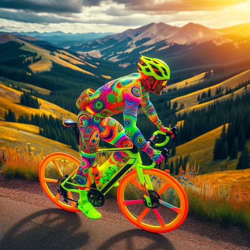 Bright cycling clothes
