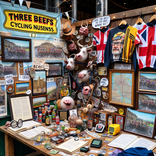 Pop-up Museum of Three Beefs memorabilia